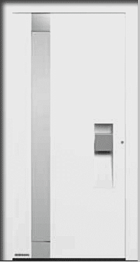 Двери входные алюминиевые ThermoCarbon Hormann - Мотив 306 в Сальске